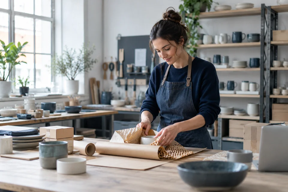 Equipment and inventory in a small business workshop